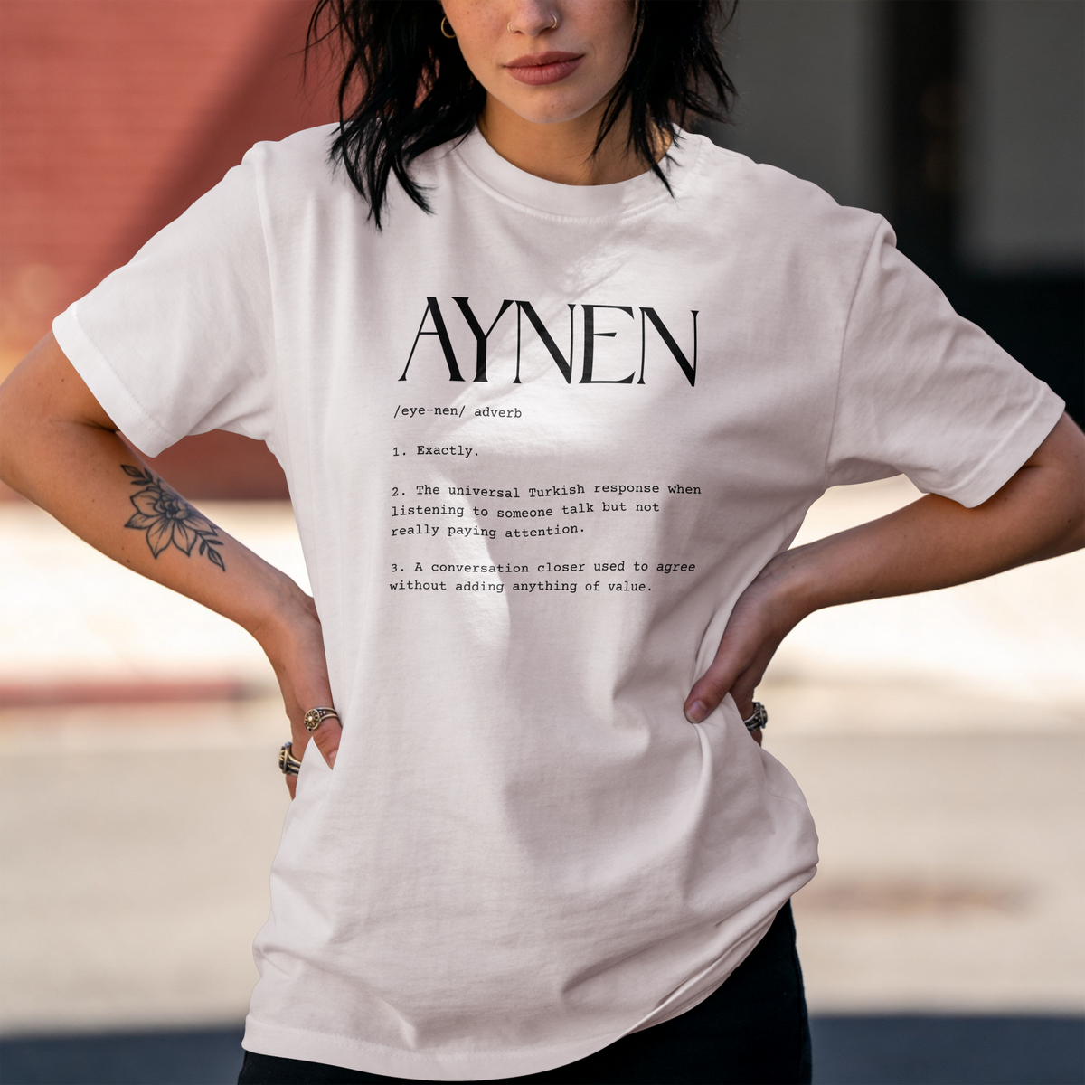 "Aynen" Definition Graphic Tee